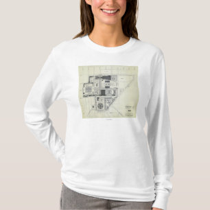 T-shirt Dessin aérien de concept d'aiguille de l'espace