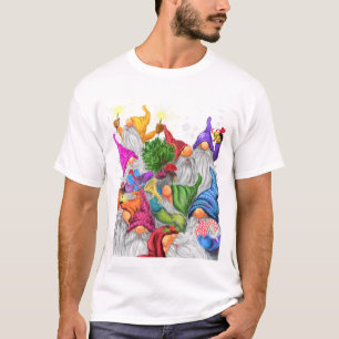 T-shirt Dessin amusant de Noël Gnome Party