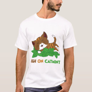 T-shirt Dessin animé de chat drôle enivré par la népéta ca