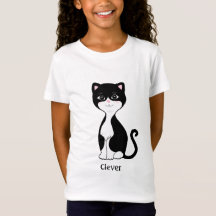 Dessin animé de chat en smoking mignon