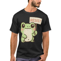 Dessin animé de grenouille mignonne de protestatio