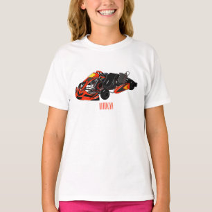 T-shirt dessin animé de Kart racing