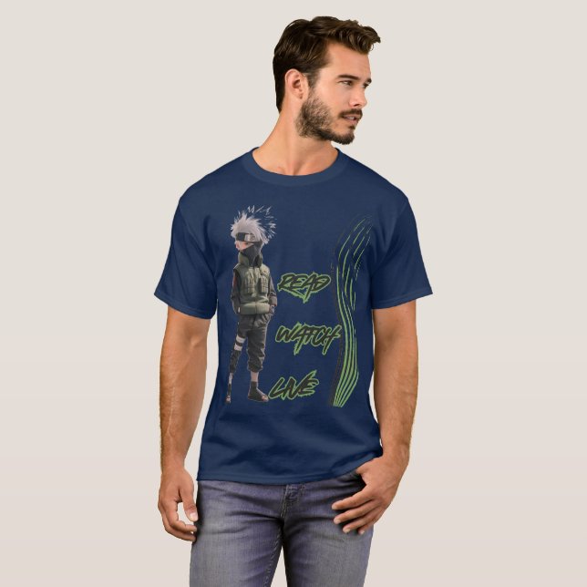T-shirt dessin animé de manga manga japonaise (Devant entier)