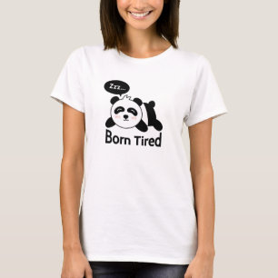 T-shirt Dessin animé de Panda mignon endormi