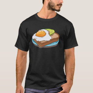 T-shirt Dessin animé de petit-déjeuner toast avocat cosy