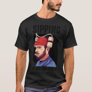 T-shirt Dessin animé détective à motif à carreaux.