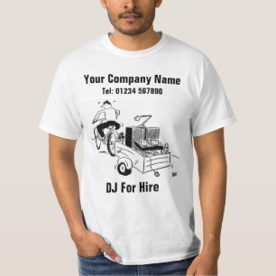 T-shirt Dessin animé DJ à louer à personnaliser