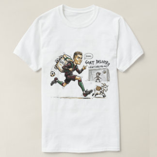 T-shirt Dessin animé drôle de football – Conception de fan