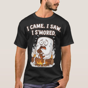 T-shirt Dessin animé drôle Je suis venu J'ai vu J'ai S'mor