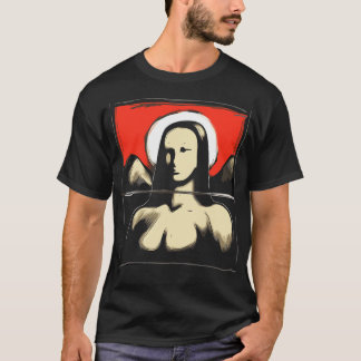 T-shirt dessin animé japonais mona art lisa