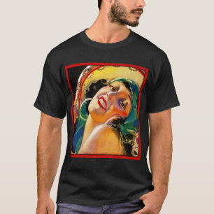 T-shirt Dessin Art déco d'un rabat