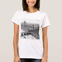 Dessin au crayon noir et blanc de Londres