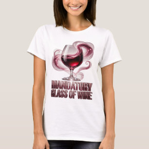 T-shirt Dessin Clean Silver VERRE DE VIN OBLIGATOIRE