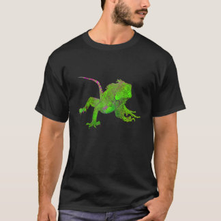 T-shirt Dessin couleur de l'iguane