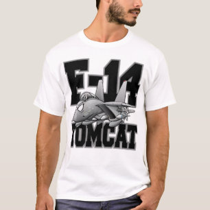 T-shirt Dessin d'avion de chasse militaire F-14 Tomcat