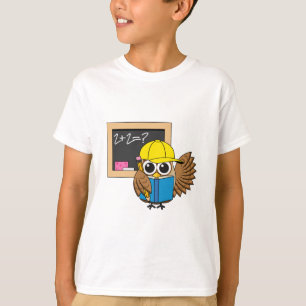 T-shirt Dessin de chouette écolière