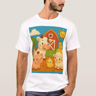T-shirt Dessin de dessin animé pour enfants de bébés anima