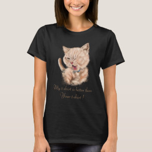 T-shirt Dessin de dessin de dessin de Kitty Funny - Ajoute