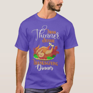 T-shirt Dessin de dîner de Thanksgiving dinde