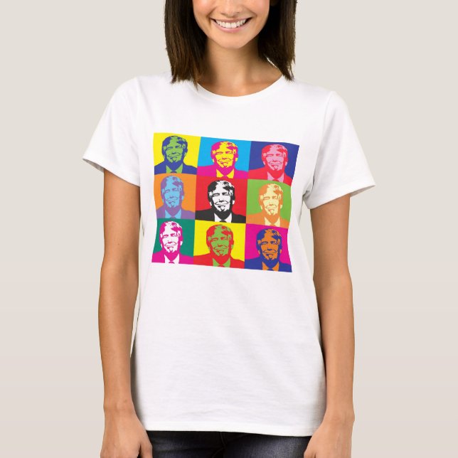T-shirt Dessin de Donald Trump 2020 du président pop art a (Devant)