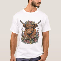 Dessin de gravure vintage de vache des Highlands f