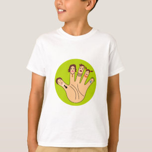 T-shirt Dessin de la famille des doigts
