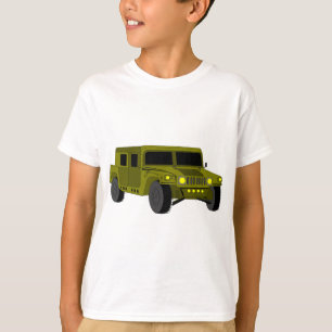 T-shirt Dessin de l'armée de camions