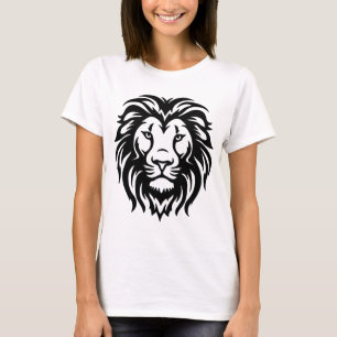 T-Shirt Dessin de Lion – Graphisme de Style Esquis