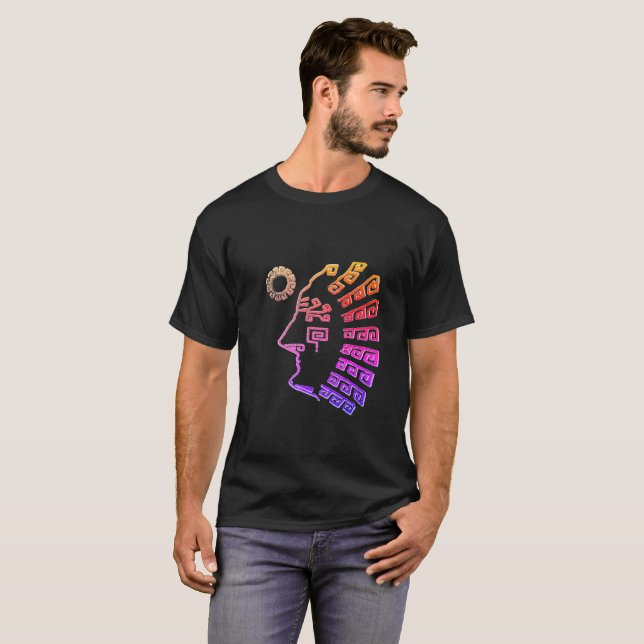 T-shirt Dessin de Machu Picchu élégant (Devant entier)