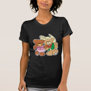 T-shirt dessin de nounours de danse carré mignonne