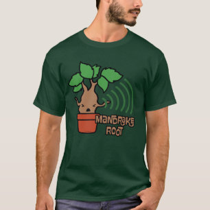 T-shirt Dessin de personnage de mandragore hurlante de des