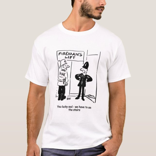 T-shirt Dessin de pompier (Devant)
