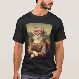 T-shirt Dessin de portrait de chat de la Renaissance Noble