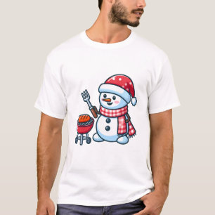 T-shirt Dessin de Snowman Barbeque