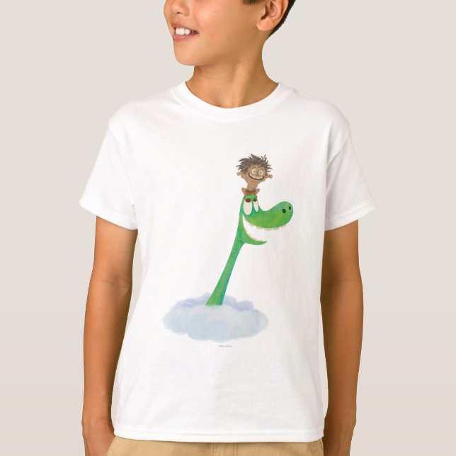 T-shirt Dessin de Spot et Arlo dans les nuages (Devant)