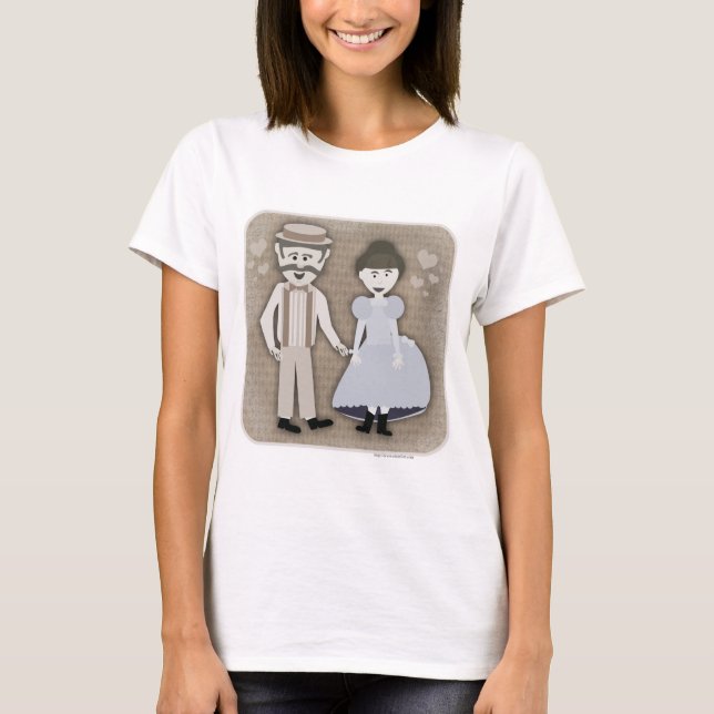 T-shirt Dessin de style victorien des années 1890 (Devant)