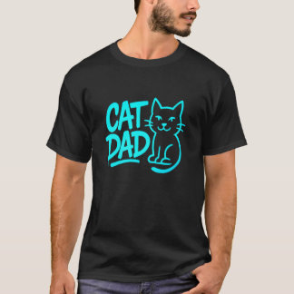 T-shirt Dessin de typographie graffiti Papa Chat