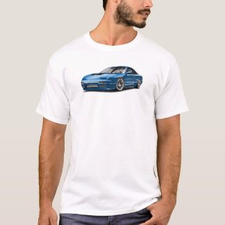 T-shirt dessin de voiture bleue 240sx 