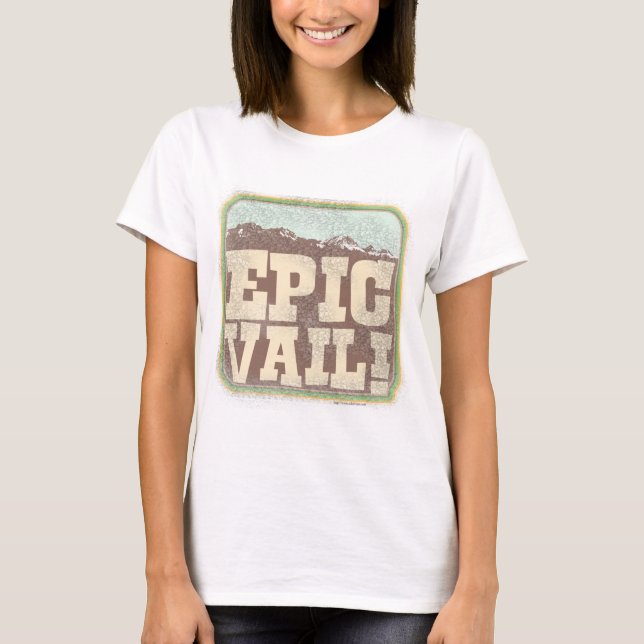 T-shirt Dessin de voyage amusant Epic Vail (Devant)