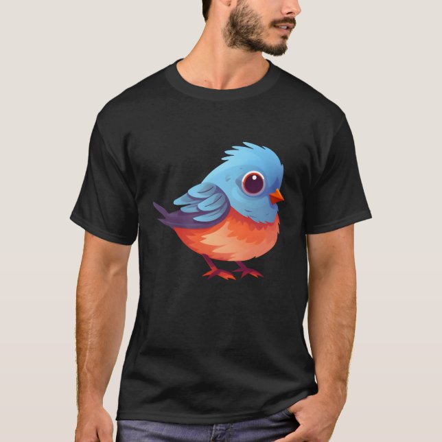 T-shirt Dessin d'oiseau ami (Devant)