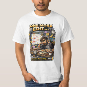 T-shirt Dessin drôle d'artiste sous pression de date limit