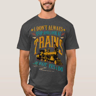 T-shirt dessin drôle de train graphique de locomotive