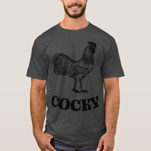 T-shirt Dessin drôle Vintage Cocky Rooster