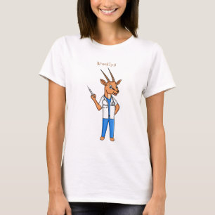 T-shirt Dessin du médecin de l'antilope Cute Gemsbok