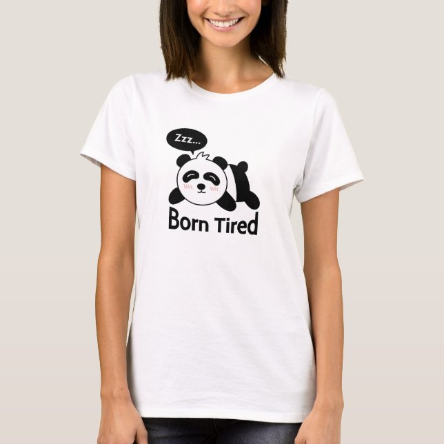 T-shirt Dessin du Panda dormant mignon (Devant)