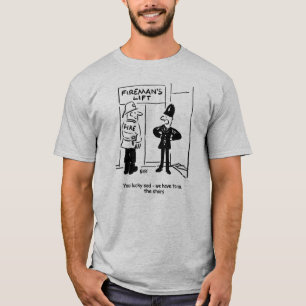 T-shirt Dessin du policier et du pompier