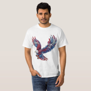 T-shirt Dessin d'un aigle, concept 4 juillet