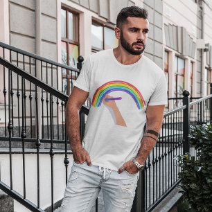 T-shirt Dessin d'un arc-en-ciel