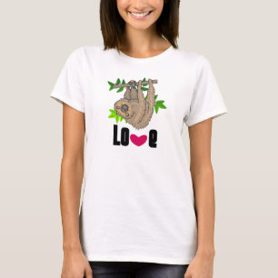 T-shirt Dessin d'une fentes penchée à l'envers