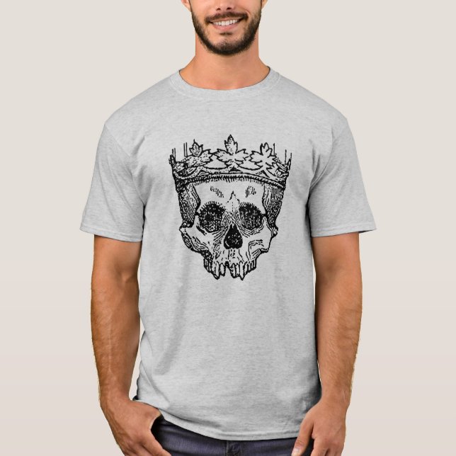 T-shirt Dessin gothique du crâne (Devant)